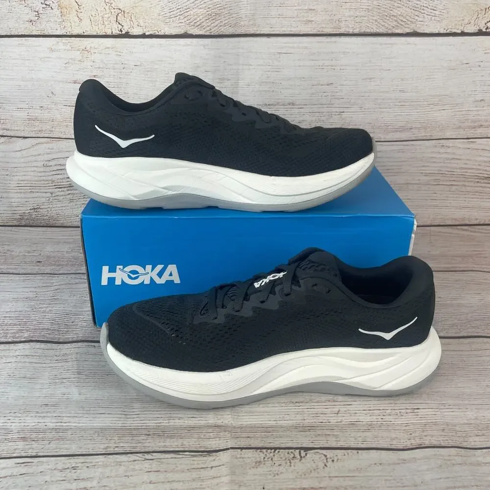 Hoka One Rincon 4 Womens Sz 9.5B Running Shoes Black White